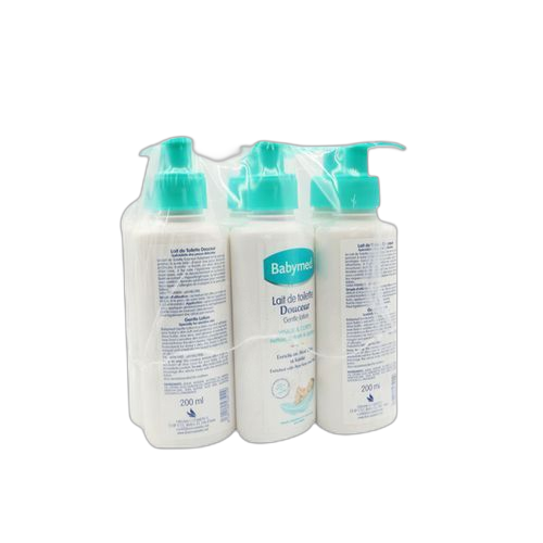 Babymed pack de 6 lait de toilette douceur babymed de 200ml