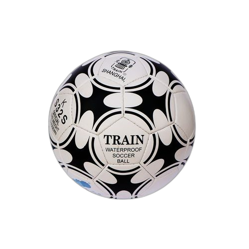 Ballon de football taille 5 blanc/noir