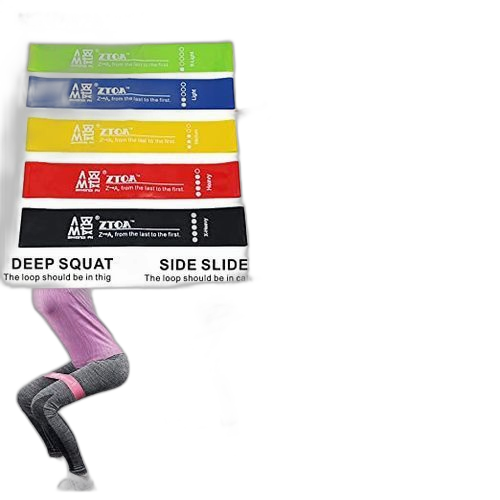 Bandes de résistance élastique latex pour salle de gym, exercice, yoga, pilâtes, kinésithérapie, rééducation