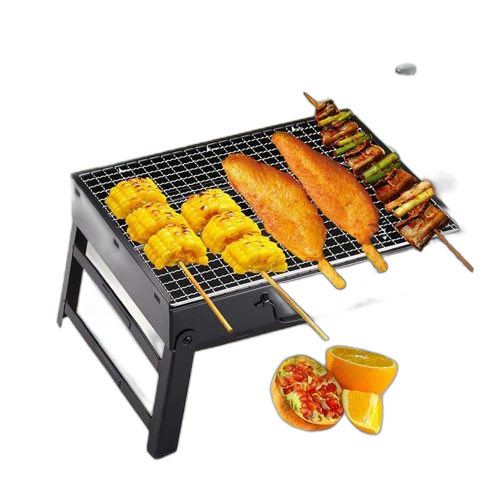 Barbecue à charbon avec ses accessoires noir 32 x 23cm