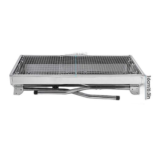 Barbecue pique nique portable à charbon avec grille en acier pliable