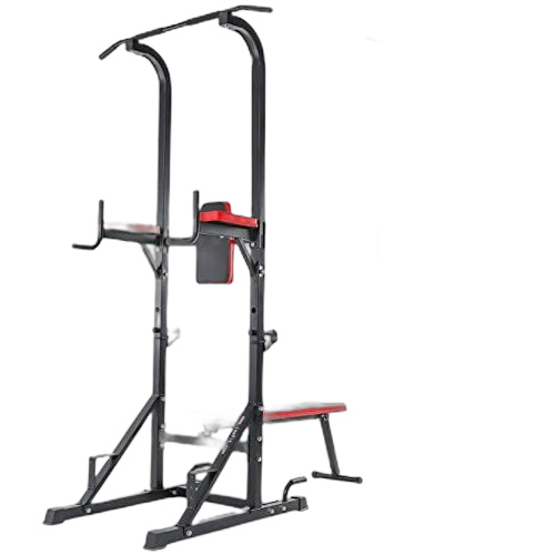 Barre de traction chaise romaine multifonction avec banc de musculation pliable pour dips, pompes, développé couchés