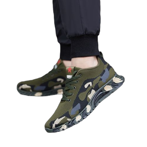 Baskets en maille respirante pour hommes chaussures de camouflage modernes chaussures d'entraînement