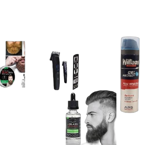 Beard active beard coffret “pousse de la barbe” soins +trousse