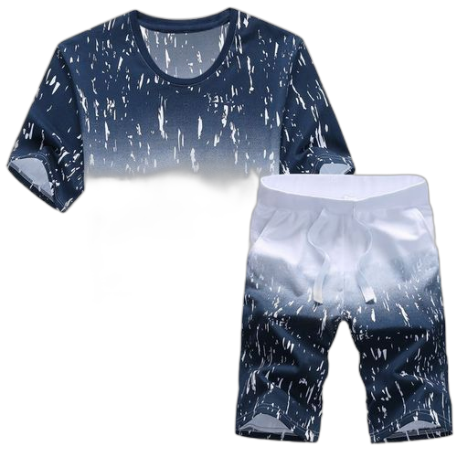 Berrykey ensemble short t shirts + short pour homme rouge