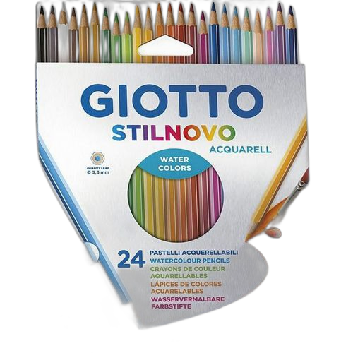 Bic boite de 24 crayons de couleur giotto stilnovo