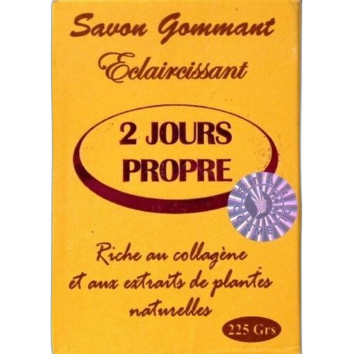 Bio naturelle savon gommant éclaircissant 2 jours propres 225 gr