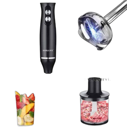 Blenderful mixeur plongeant 800 w 4 en 1