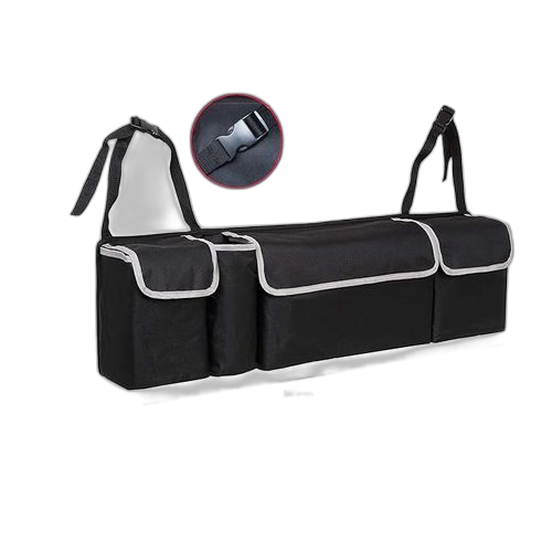 Boîte de rangement pour coffre de voiture de grande capacité et automatique, cuir pliable