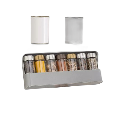 Boîte de rangement pour pots et bouteille d'épices
