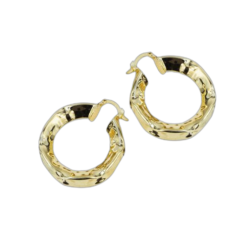 Boucles d'oreilles creoles en plaqué or