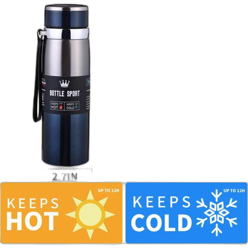 Bouteille sous vide en acier inoxydable à double paroi, tasse de voyage pour garder le café chaud, tasse thermos isolée à large bouche de 20 onces