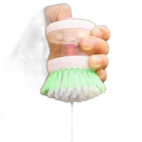 Brosse de nettoyage multifonctionnelle avec distributeur de savon liquide