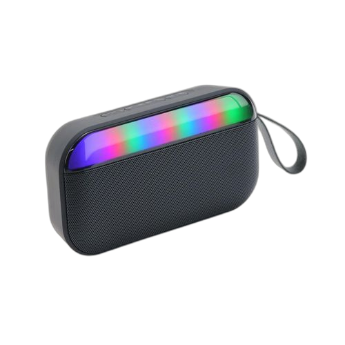 Bs56d haut parleur bluetooth sans fil colonne portable 360 stéréo subwoofer fm carte radio rythme créatif blanc