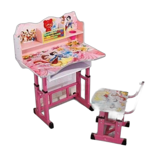 Bureau et table educative pour enfants rose