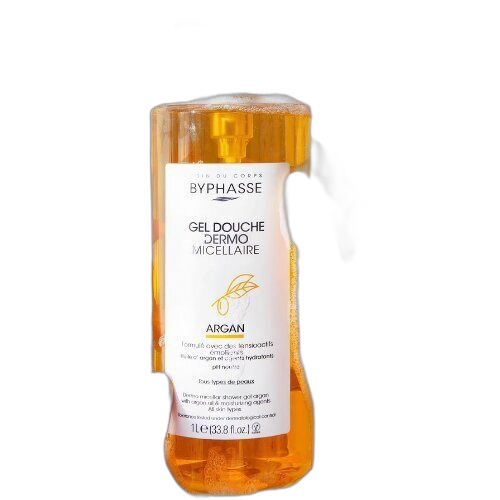 Byphasse gel douche dermo micellaire argan 1 litre