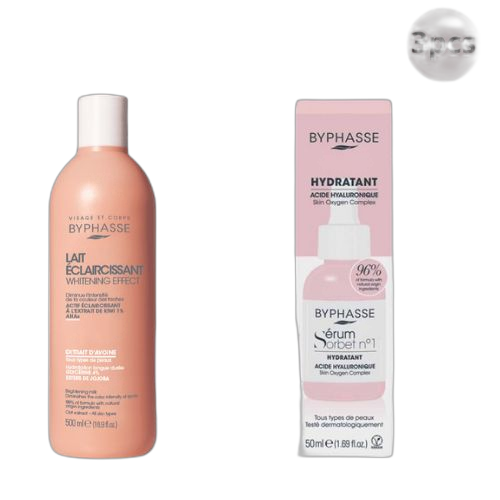 Byphasse pack byphasselait unificateur de teint + sérum + créme de visage