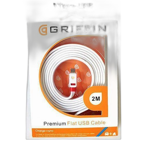 Câble micro usb 2 mètres blanc