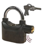 Cadenas avec alarme sonore noir