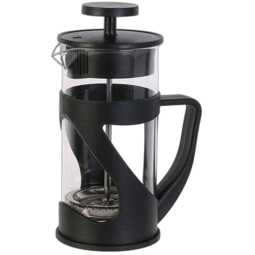 Cafetière à piston en acier inoxydable 480ml avec 4 filtres couleur noire