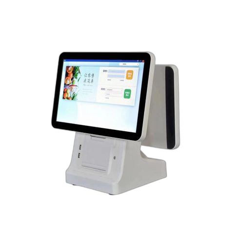 Caisse enregistreuse tactile double écran avec core i5, 8go ram, ssd 128go, imprimante 80mm, windows 10. idéal pour commerces et restaurants.