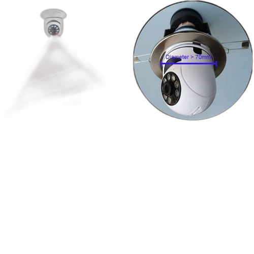 Caméra de sécurité ptz sans fil 1080p avec connecteur de bulbe e27 app jxlo pro – Image 139