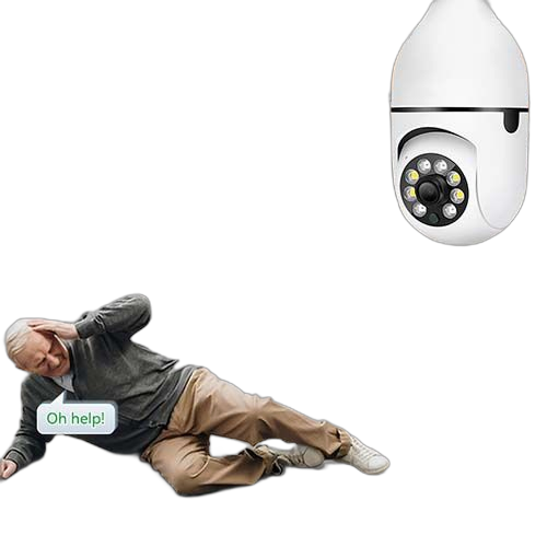 Caméra de surveillance 360° caméra sans fil intelligente avec vision nocturne hd