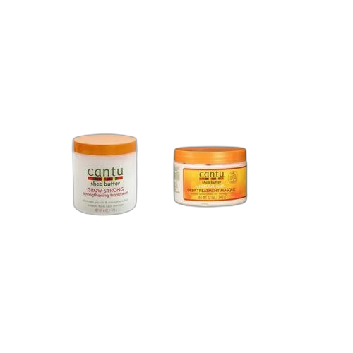 Cantu gamme cantu grow strong 173g + cantu shampoo + cantu deep masque