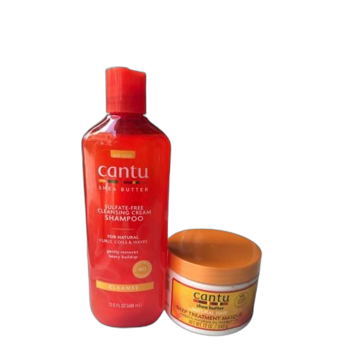 Cantu pack shampoing bio 400ml + crème boucles 340g
