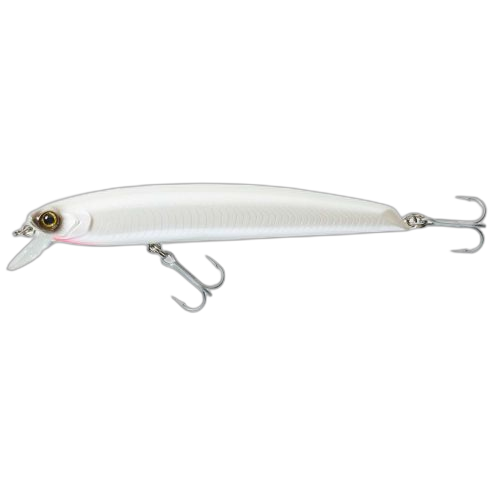 Caperlan poisson nageur saxton 110f blanc pêche au leurre en mer