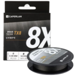 Caperlan tresse peche aux leurres tx8 gris 130m
