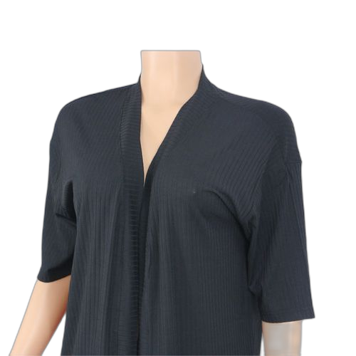 Cardigan manches courtes coton noir