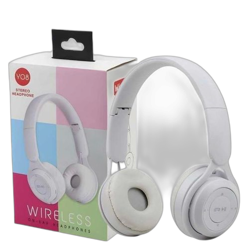 Casque bluetooth sans fils power wireless blanc