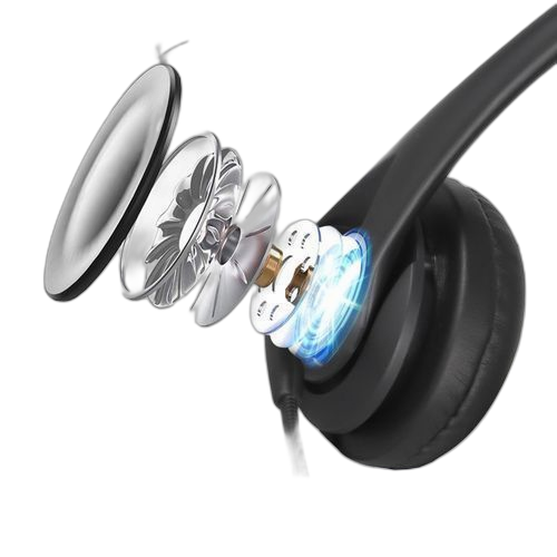 Casque d'ordinateur usb filaire business oreille casque pour centre d'appels pc