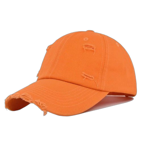Casquette de baseball rétro délavée effet usée en denim unisexe violet