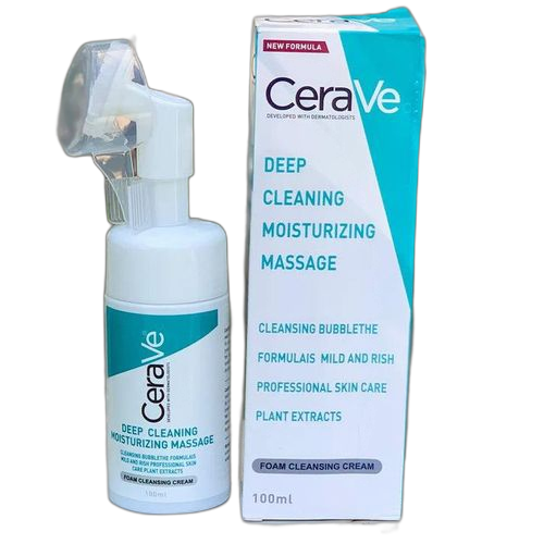 Cerave mousse nettoyante aux extraits de plantes vert