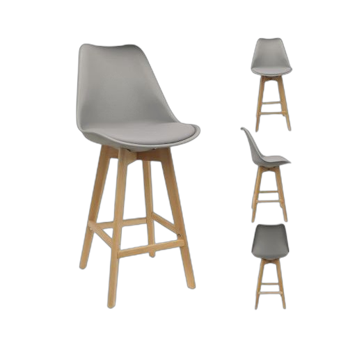 Chaise de bar pp gris