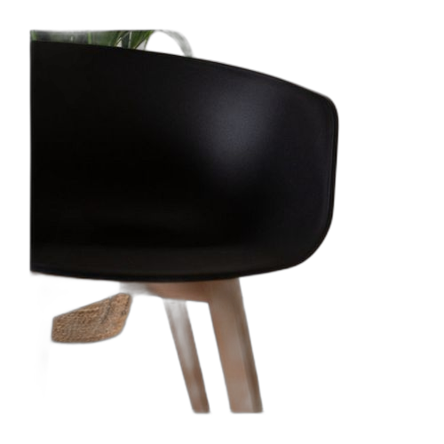 Chaise de salle a manger moderne glossy noire