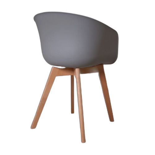 Chaise de salle a manger moderne glossy gris