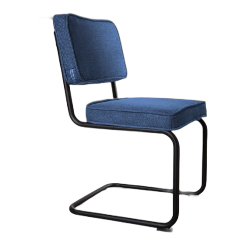 Chaise salle a manger industrielle bleu – Image 2