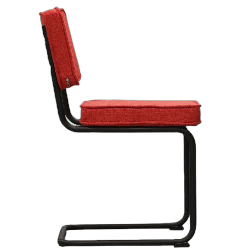 Chaise salle a manger industrielle rouge – Image 6