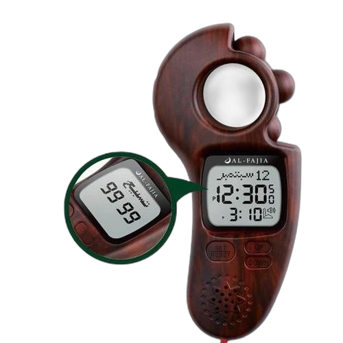 Chapelet electroniquecompteur numérique bois rouge