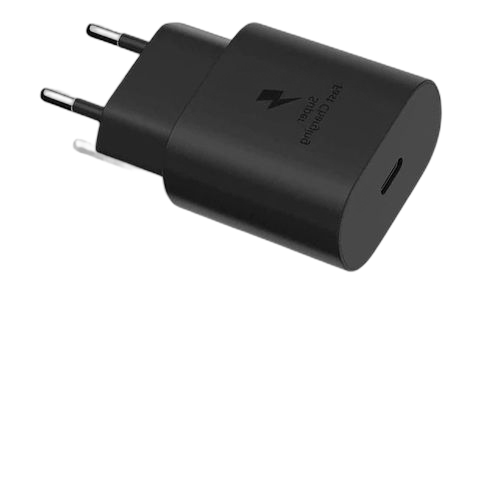 Chargeur puissant usb c25 wpour ios et android noir