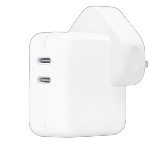 Chargeur secteur double port usb c 35 w avec cable lightning android/iphone