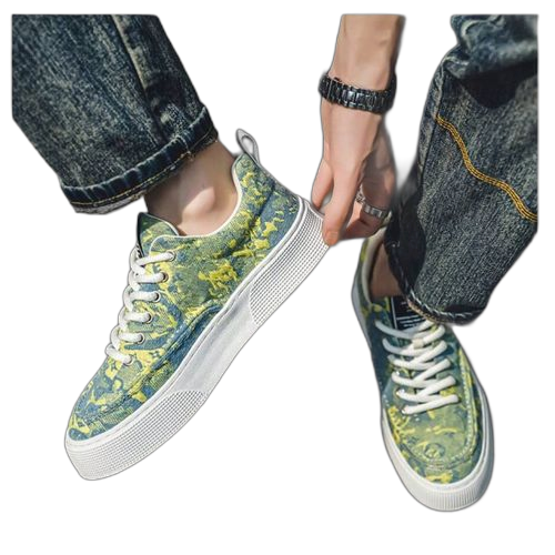 Chaussures de class bleu, baskets légères décontractées