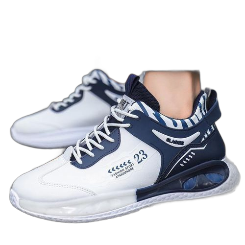 Chaussures de course respirantes et polyvalentes, chaussures en cuir à la mode pour hommes