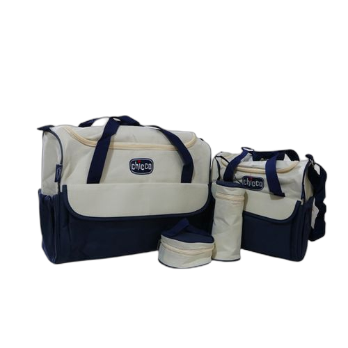 Chicco sac à langer 4 pièces (2 sacs+trousse biberon+trousse accessoire) bleu – Image 2
