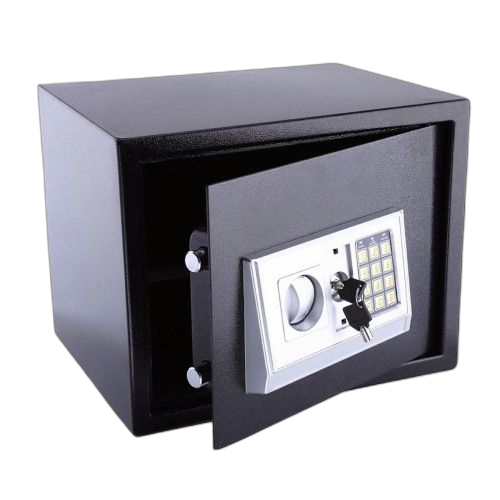 Coffre fort numérique 8,5 litres grand 20x31x20cm avec 2 clés