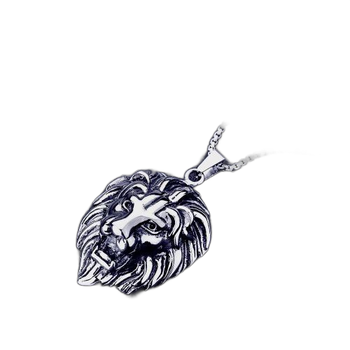 Collier pendentif style class’chic lion