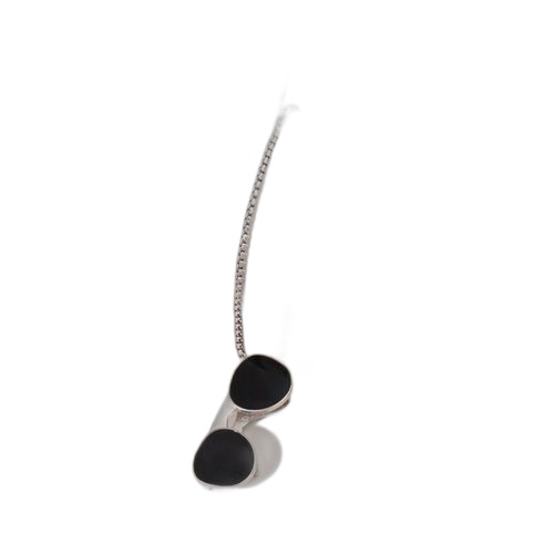 Collier pendentif style class’chic lunettes